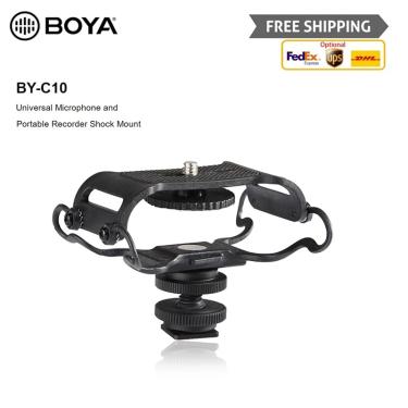 Imagem de Boya BY-C10 microfone choque montagem acessórios para zoom h4n/h5/h6 para sony tascam dr-40 dr-05
