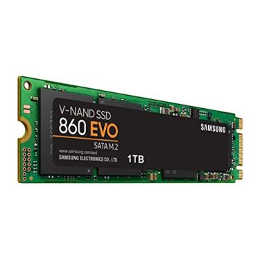 Imagem de Samsung 860 EVO SSD 1TB - M.2 SATA Drive de estado sólido interno com tecnologia V-NAND (MZ-N6E1T0BW)
