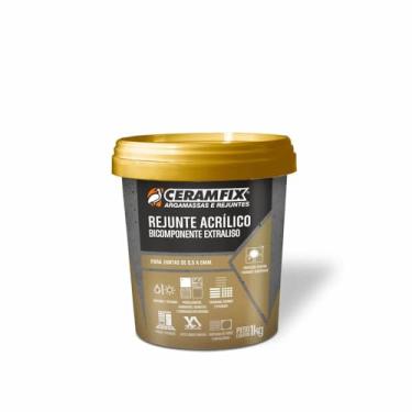 Imagem de Rejunte Acrílico Ceramfix Grafite 1kg