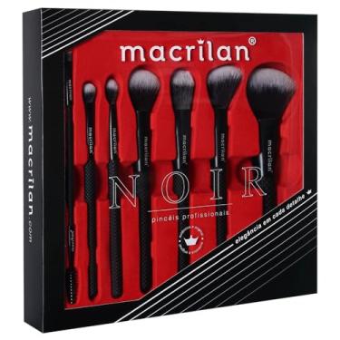 Imagem de Macrilan Kit Com 7 Pinceis P/Maquiagem Ed009 Macrilan - Ed009