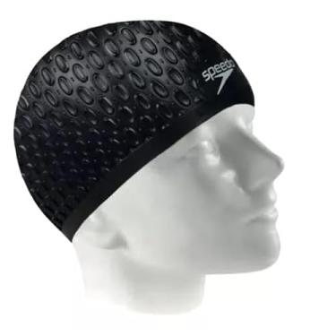 Imagem de Touca Natação Speedo Water Drops Cabelos Volumosos Silicone