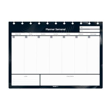 Imagem de Refil Caderno De Disco iscool Planner Semanal Classic Grande Grafite