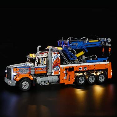 Imagem de MENZAVA LED Light Set Compatible with 42128 Heavy-Duty Tow Truck Technic Building Blocks Model - Model Set NOT Included