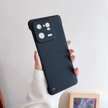 Imagem de Capa de telefone fina sem moldura para Xiaomi Mi 13T 12T 11T 10T 13 11 Lite 12S Ultra 12 Pro 12X 11i 10 Poco F3 capa de plástico rígido fosco, preta, para Xiaomi 12S Ultra