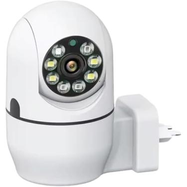 Imagem de Câmera Ip de Segurança WiFi De Tomada Rotação 360° HD 1080p Visão Noturna