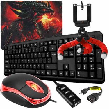 Imagem de Kit Mobilador Gamer Jogar Ff No Celular Com Teclado e Mouse - VINIK, T