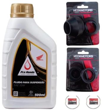 Imagem de Retentor Bengala, Guarda Pó, Trava, Oleo Titan 125 79 Até 99 - Vedamot