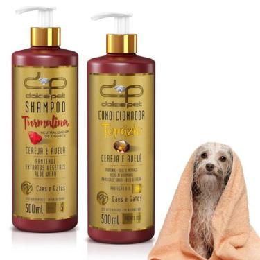 Imagem de  Shampo Dolce Pet Neutralizador  e Condicionador Cereja e Avelã 500ML