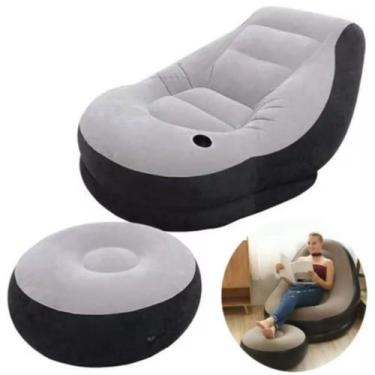 Imagem de Sofá Inflável Para Relaxamento E Conforto Completo Com Design Moderno 