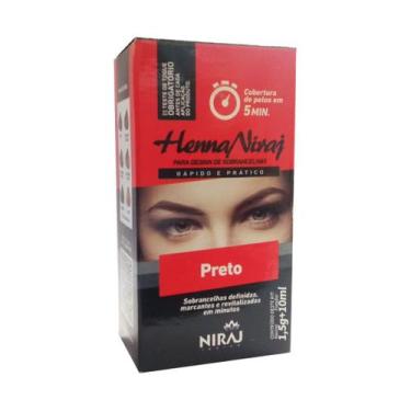 Imagem de Henna Sobrancelha Preto 1,5g - Niraj