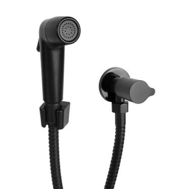 Imagem de Ducha Higiênica Lavatório Chuveirinho Preto Fosco 1/4 Volta - Shop Hid