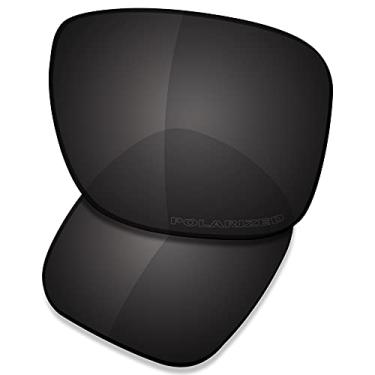 Imagem de SAUCER Lentes de reposição premium e chave de fenda H20 e peças de nariz para óculos de sol Oakley Holbrook Metal OO4123 de alta defesa - preto carbono polarizado
