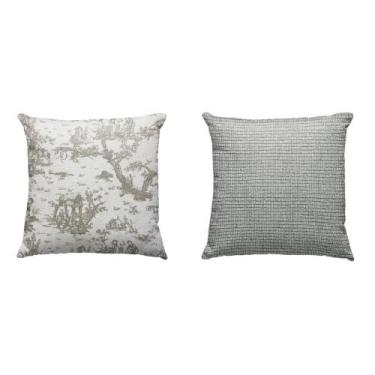 Imagem de Kit 2 Capas de Almofadas Decorativas Grandes para Encosto de Sofá Sala