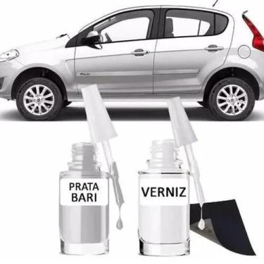 Imagem de Tinta Tira Risco Retoque Automotivo Fiat Prata Bari Prata - Mgn