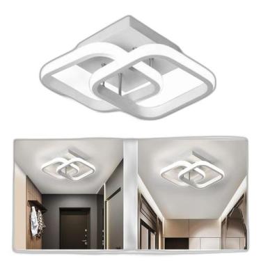 Imagem de Lustre De Teto Led Para Banheiro 24X20X12,5Cm - Preto - Piktik