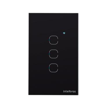 Imagem de Interruptor SMART Zigbee Touch 3 Preto EZS 1003 4850049