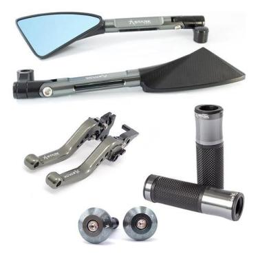 Imagem de Manete Peso Retrovisor Manopla Lander 250 Motard Factor 125 - Stark Ra
