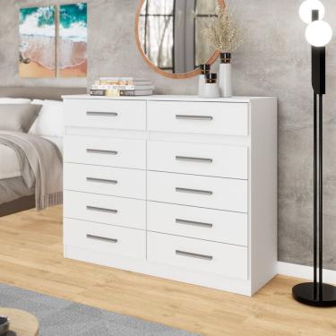 Imagem de Cômoda 10 -Gavetas Alexia - Yescasa Branco