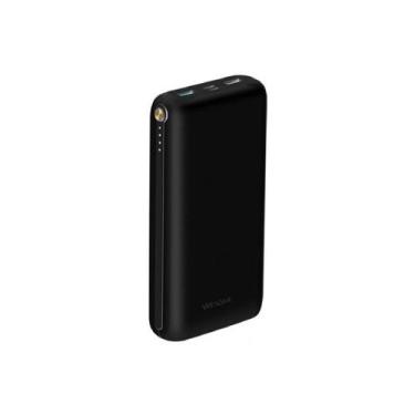 Imagem de Power Bank Wesdar S91 20000mAh - Carregamento Rápido 3A - Preto