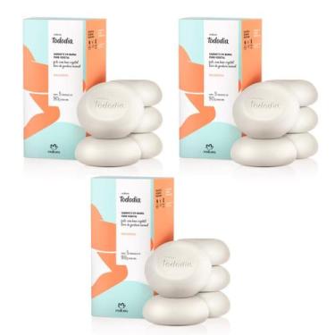 Imagem de Kit 3 CX Sabonete Em Barra Puro Vegetal Tododia Macadâmia - Natura