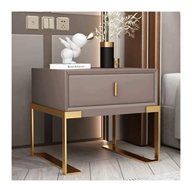 Imagem de Mesa de canto para quarto, armário de cabeceira, armazenamento mini armário de cabeceira com uma gaveta perna dourada/perna preta armário de cabeceira mesa lateral (pés de armário: pés de armário