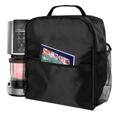 Imagem de Linkidea Capa contra poeira para misturador de sorvete, capa de liquidificador portátil com alça de mão, capa de batedeira firme com compartimento, compatível com Ninja NC301, NC501, NC501C, NC100