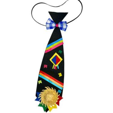 Imagem de Gravata Festa Junina Infantil Caipira PRETA - Quadrilha - QUIMERA KIDS