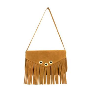 Imagem de Bolsa Feminina Clutch Franja Alça de Ombro Ajustável Lançamento - A.L.