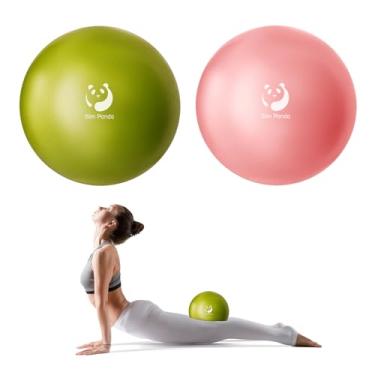 Imagem de Slim Panda Bola de Pilates, pequena bola de exercícios de 22 cm, mini bola de ioga anti-explosão para estabilidade, treino, barra, força do núcleo, fisioterapia, equilíbrio, alongamento