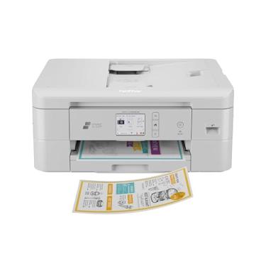 Imagem de Brother Impressora a jato de tinta colorida multifuncional sem fio com cortador de papel, scanner, copiadora e fax para escritório doméstico, máquina de impressão e corte com impressão móvel e