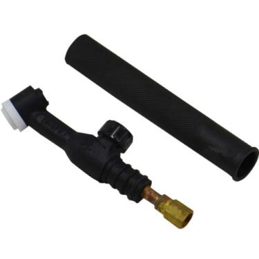 Imagem de Warrior Corpo da cabeça da tocha de solda flexível WP-9FV SR-9FV TIG com controle de válvula de gás 125Amp resfriado a ar