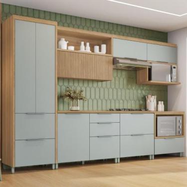 Imagem de Cozinha Completa 7 Peças 7 Portas 7 Gavetas 3 Nichos 100% MDF - Faura,