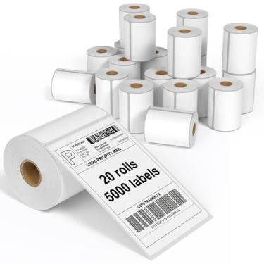 Imagem de Etiquetas Térmicas de Envio FunGlam 4x6 - 250 Etiquetas em 20 Rolos