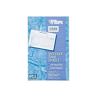 Imagem de TOPS Agenda semanal de empregado, 21 x 14 cm, 100 folhas por bloco, 2 blocos/pacote (30071) - Roxo; Branco