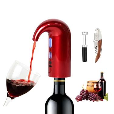Imagem de Aerador elétrico de vinho Hotool Wine Decanter Bomba Dispensador