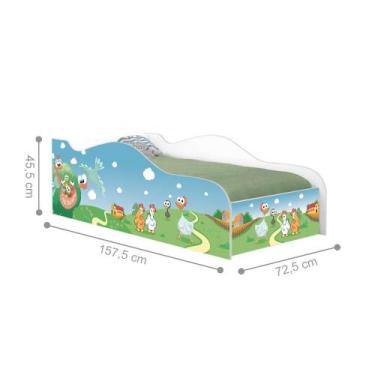Imagem de Mini Cama Fun Fazendinha Infantil Com Colchão - CASA H