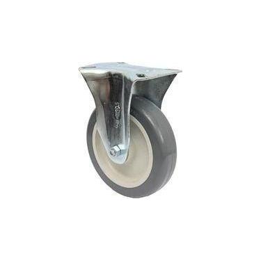 Imagem de (4pçs) Rodizio Fixo Placa 5pol. R512 Bp Pvc Anti Risco 75kg Por Roda -