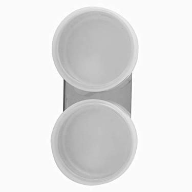 Imagem de Phefop Copo de Tinta de Aço Inoxidável de um Deco único, Copo de Recipiente de Paleta de Cores Estável para Artistas, Tinta Externa (F-308 com capa)