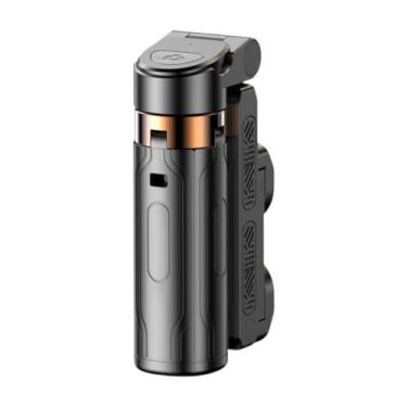 Imagem de FVDPWYE Tripé para Bastão de Selfie, Tripé Prático com Controle Remoto Removível, Ferramenta Retrátil para Fotografia, Preto, Tamanho real