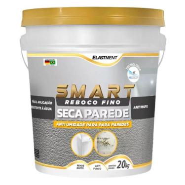 Imagem de Reboco Fino Seca Parede Cinza 20 Kg - Elastiment