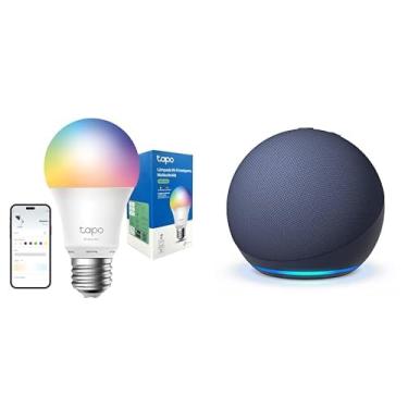 Imagem de LAMPADA WI-FI INTELIGENTE TP-LINK TAPO L530E WI-FI COM AJUSTE DE COR BIVOLT + Echo Dot (Última geração)