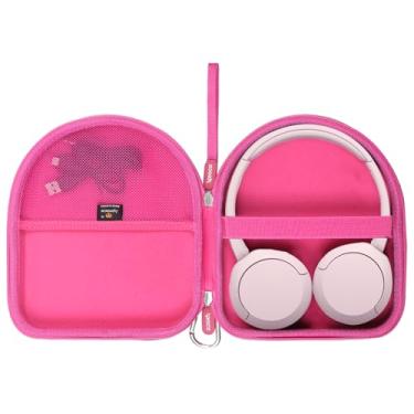 Imagem de Aproca Capa portátil rosa para fones de ouvido Bluetooth sem fio JBL Tune 510BT 520BT 720BT 770NC/Sony WH-CH520 (apenas capa)