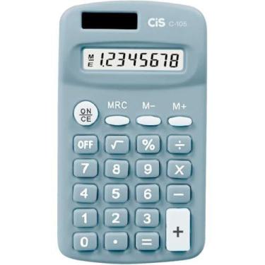 Imagem de Calculadora De Bolso 8 Dig. Mod C-105 Azul - SERTIC