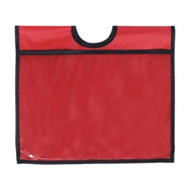 Imagem de Milageto Capa para cone de trânsito com bolso, capa para sinal de alerta de trânsito, para cone para esportes de cautela, treinamento, Vermelho