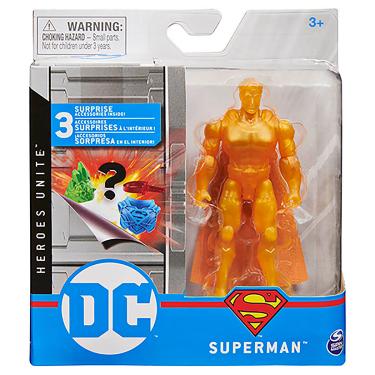 Imagem de Boneco De 10 Cm Superman Dourado Com Acessório - DC Comics