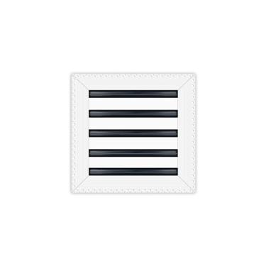 Imagem de BUILDMART - Tampa de ventilação de ar 10x10 MUD-in - Lama de drywall em saída de ar branca - Difusor de slot linear MUD - Grade de registro para teto e paredes - Texas Buildmart