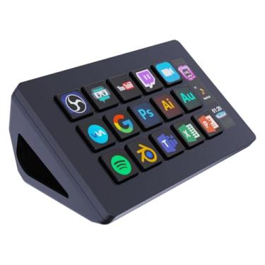 Imagem de TreasLin VSDinside Stream Controller with 15 Customizable Macro Keypad to Trigger Actions in OBS Twitch YouTube for Content Creators Streaming Deck Compatible with PC & Mac HSV293S Black