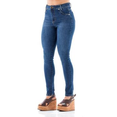 Imagem de Calça Jeans Feminina Arauto Hot Cropped - ARAUTO JEANS, Azul médio, 40