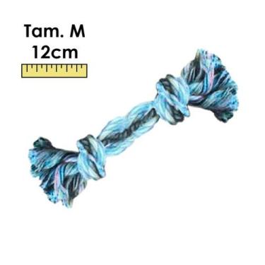 Imagem de Brinquedo Pet Mordedor De Corda Dental Bone Para Cães - Diversos Taman