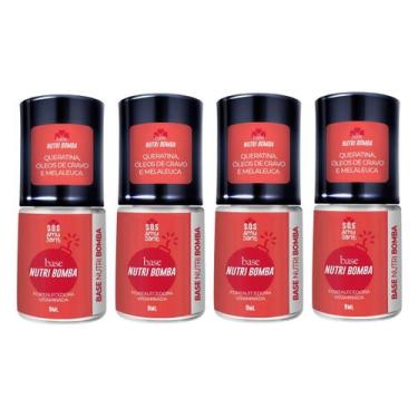 Imagem de Kit c/ 4 Base NutriBomba de Crescimento Fortalecedora Vitaminada 9ml E